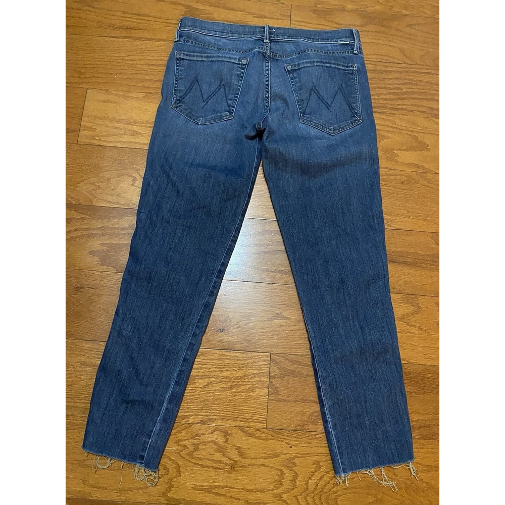 Mother Jeans The Pony Boy Ankle Fray Bake Sale Brawl Wash Raw Hem Womens 30